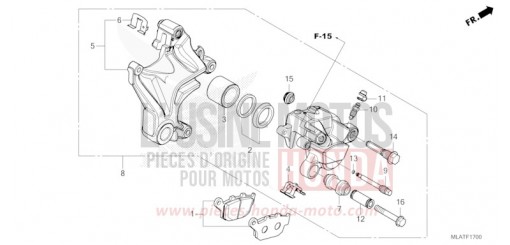 ETRIER DE FREIN ARRIERE CMX1100D3T de 2026